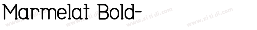 Marmelat Bold字体转换